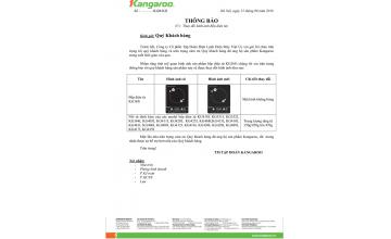 Thay đổi hình ảnh bếp điện từ Kangaroo KG365i